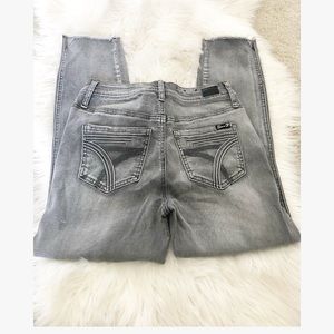7 For All Mankind Raw Hem Fray w/ Split High Waist
